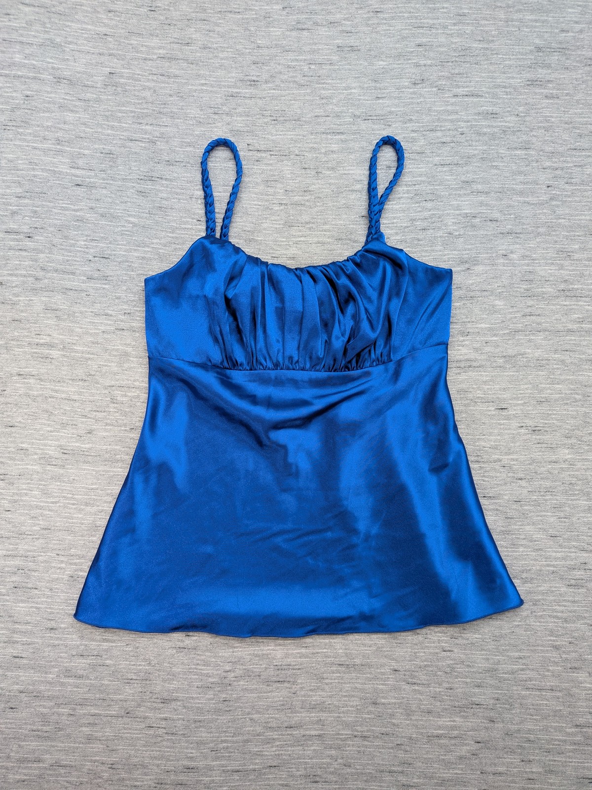Y2K Babydoll B-Wear Byer California Camisole Womens S Satin Braided Strap USA