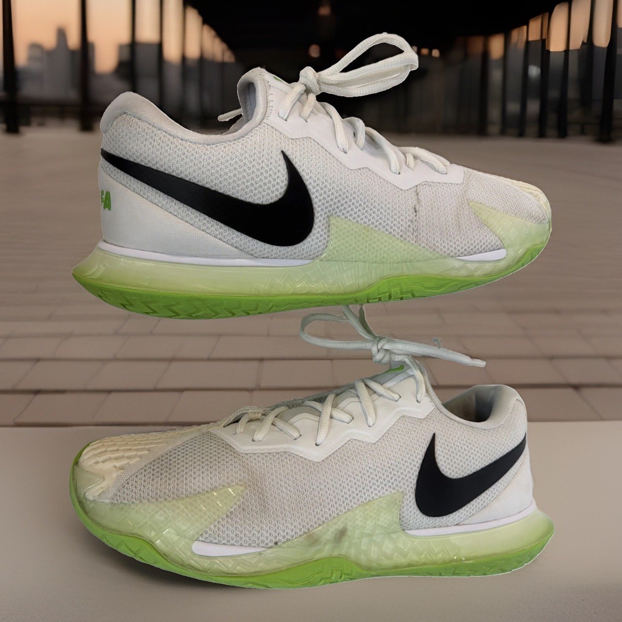Nike Court Zoom Vapor Cage 4 Rafa Men Size 11.5 Tennis Shoes Volt DD1579-105