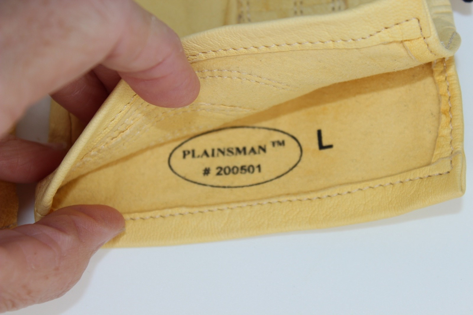 Plainsman Mens L Vintage Premium Cabretta Leather Gloves Yellow# 200501