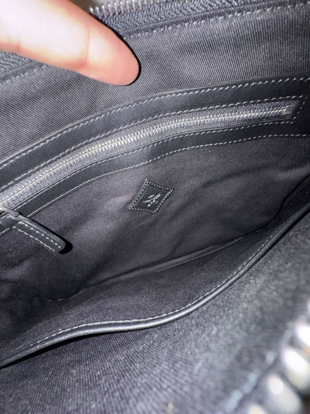 MCM Medium Crossbody Pouch in Black Visetos Original