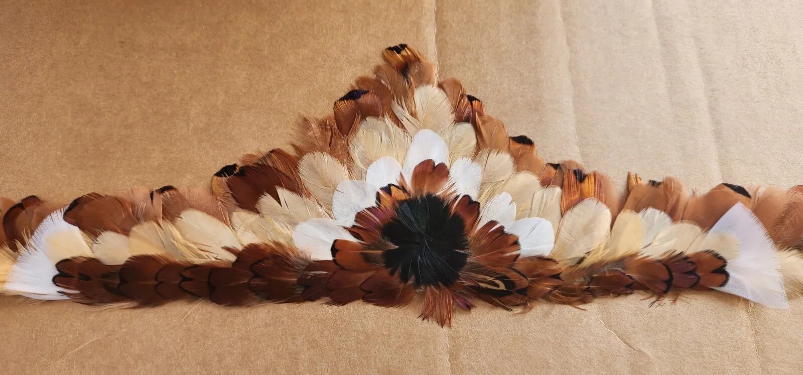 Western Cowboy Hat Feather Band With Clips 28″X4.5 New