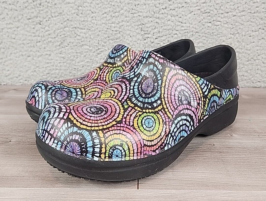 Crocs at Work Clogs Womens 9 Multicolor Neria Pro II Graphic Slip Resistant
