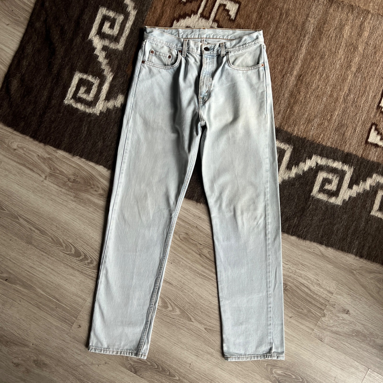 Levi’s 615 Orange Tab Vintage Light Wash Jeans Men’s W32 L32 Straight Leg