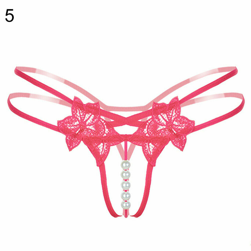 ☆USA☆ Sexy Women Lace Thong G-string Panties Lingerie Underwear Crotchles T-back