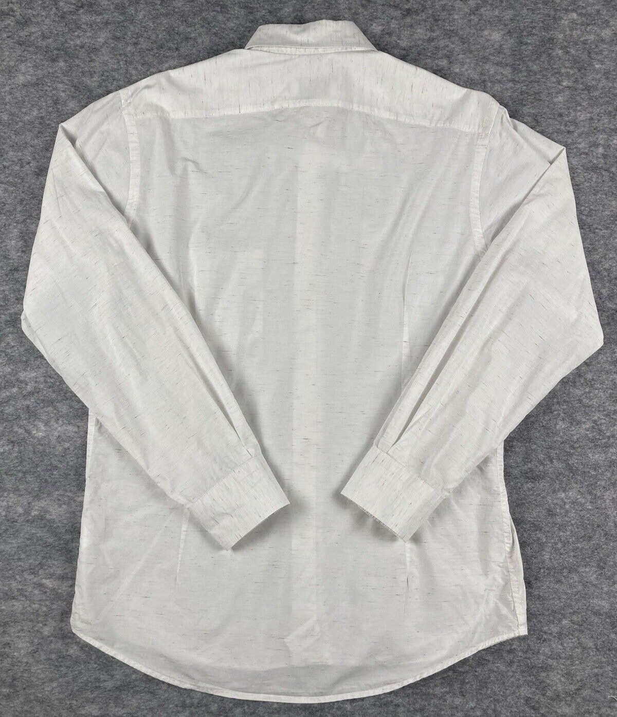 Eton Mens Shirt M Contemporary Fit Color Flash White Cutaway Collar Long Sleeve