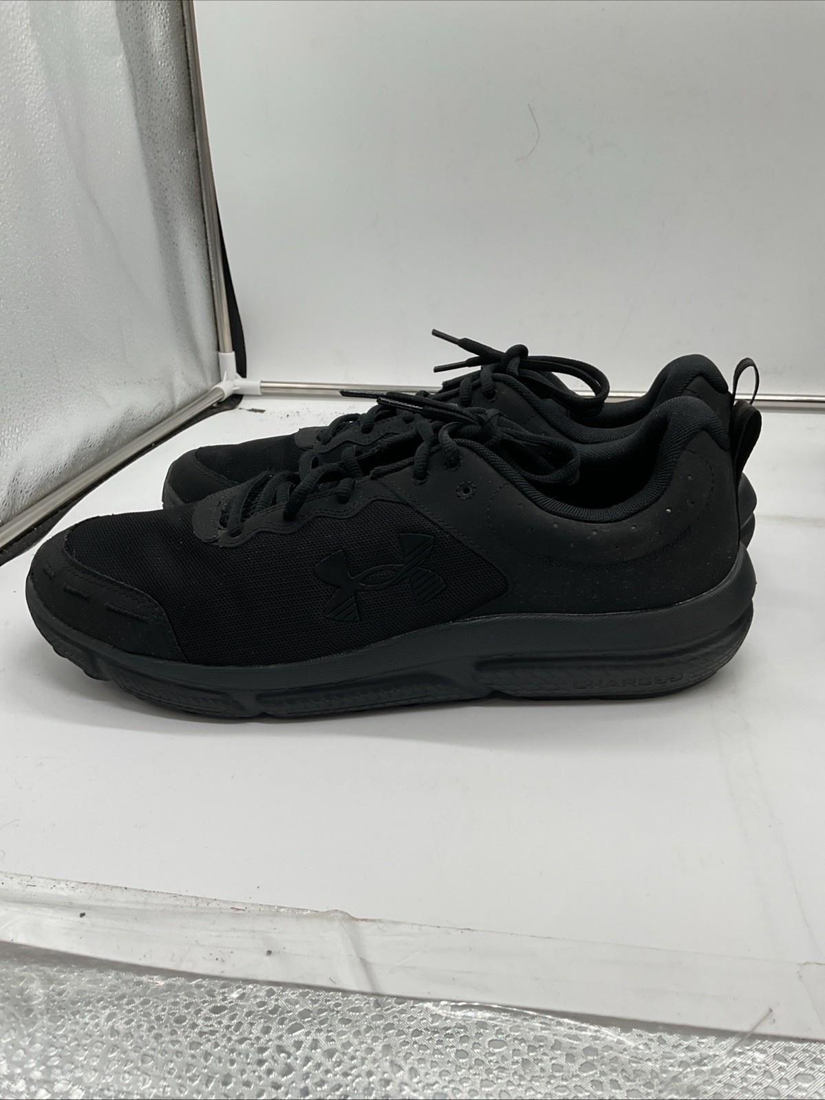 Under Armour Charged Assert 10 3026175-004 Mens US 14 Black Running Shoes JLO377