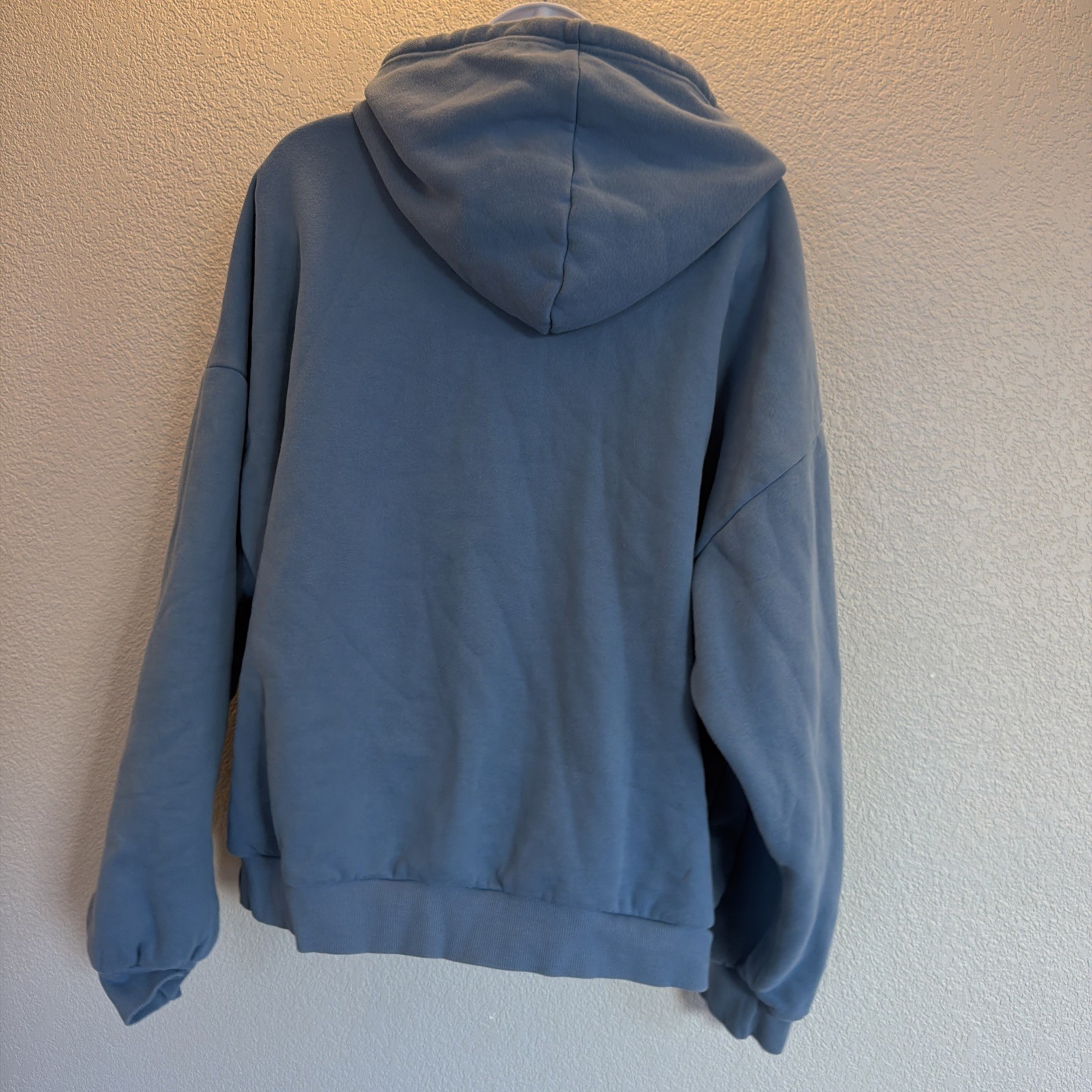 RARE BLUE Edikted 98 Hoodie Sweatshirt Women’s Size Small Oversized “98” Patch
