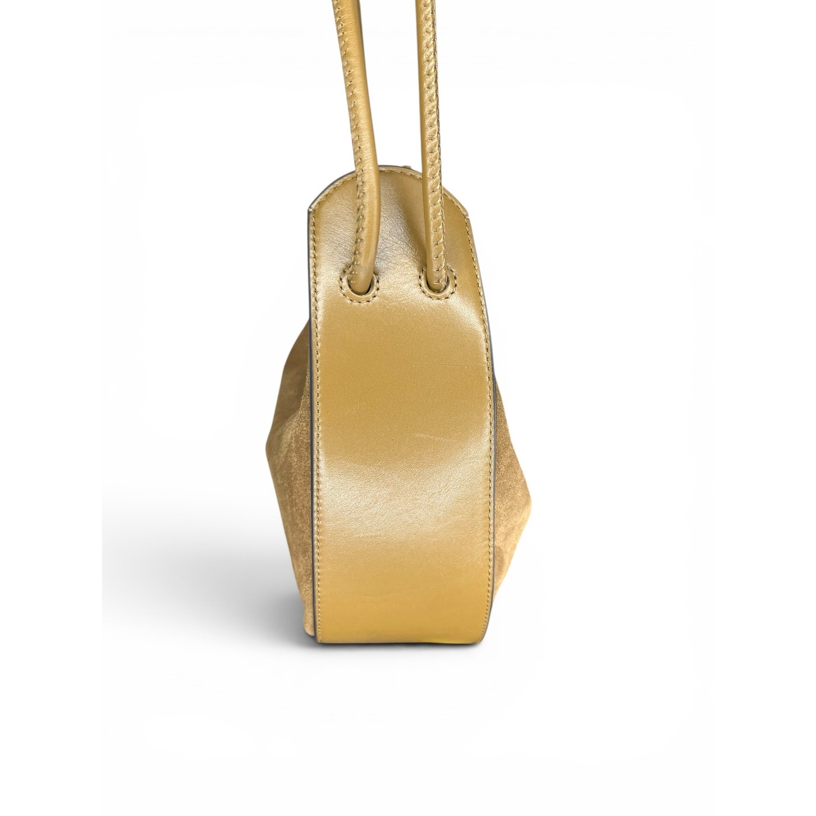 NWT Rebecca Minkoff Lulu Suede Leather Crossbody Bucket Bag Tassel – Military