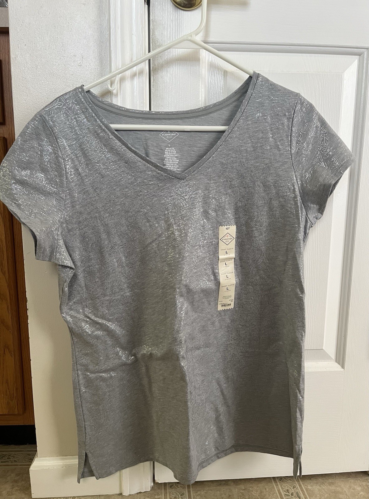 Ladies Short Sleeve Shirt Size Large