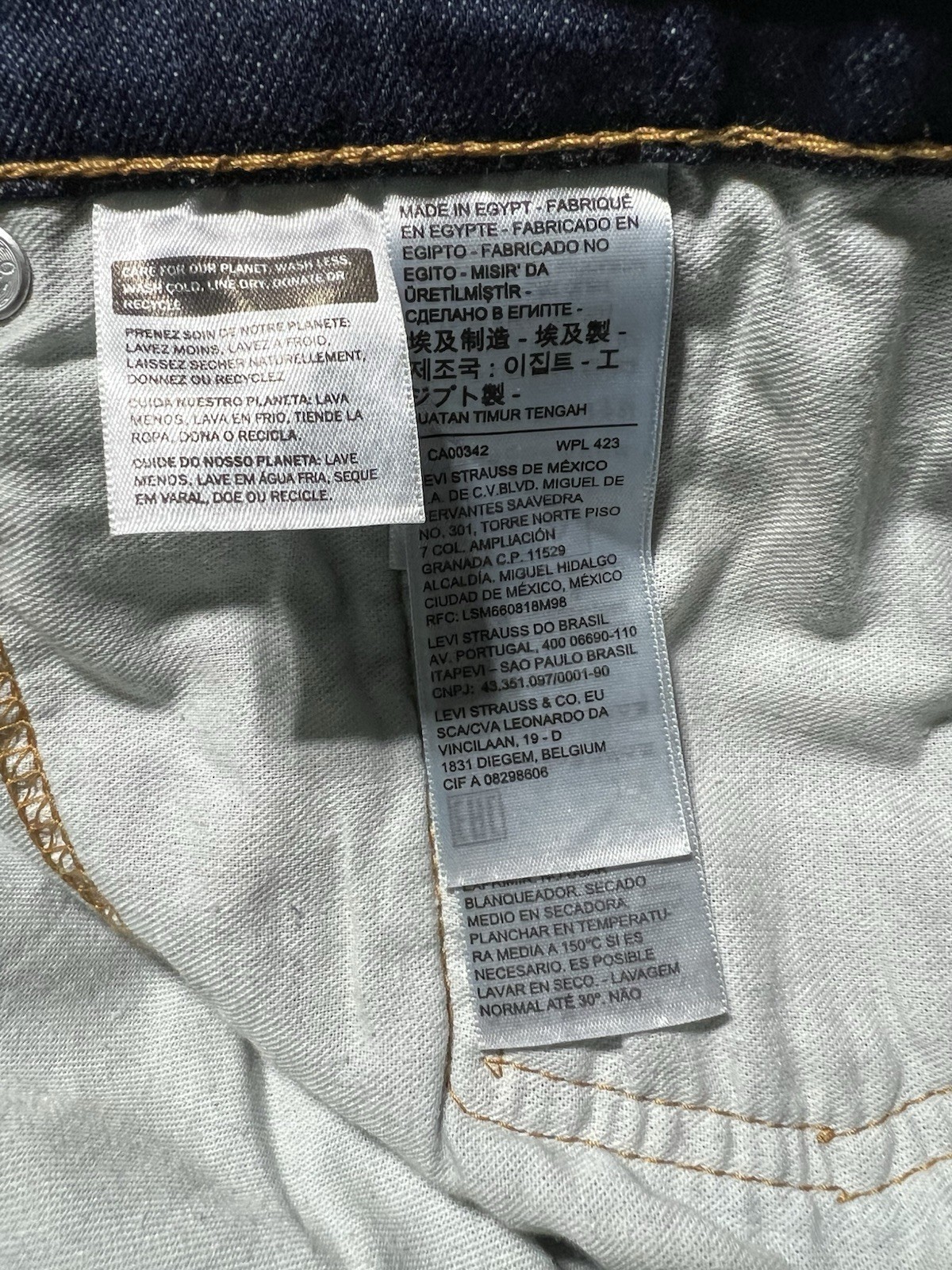 NeW Levi’s 559 Men’s Relaxed Straight Fit Blue Jeans Big & Tall Size 54×32 Levis
