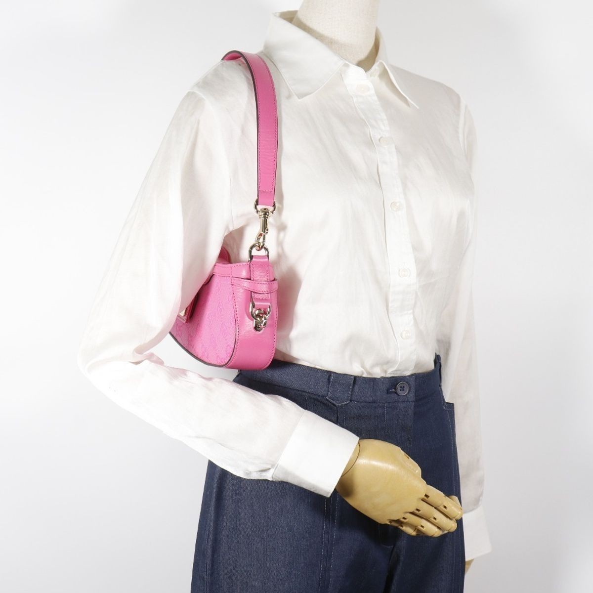 Gucci Moon Side Mini Shoulder GG Canvas Bag Pochette Color Unspecified One Used