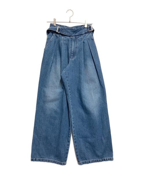 MIESROHE Gurkha Design Organic Denim Pants Indigo MWFP234029