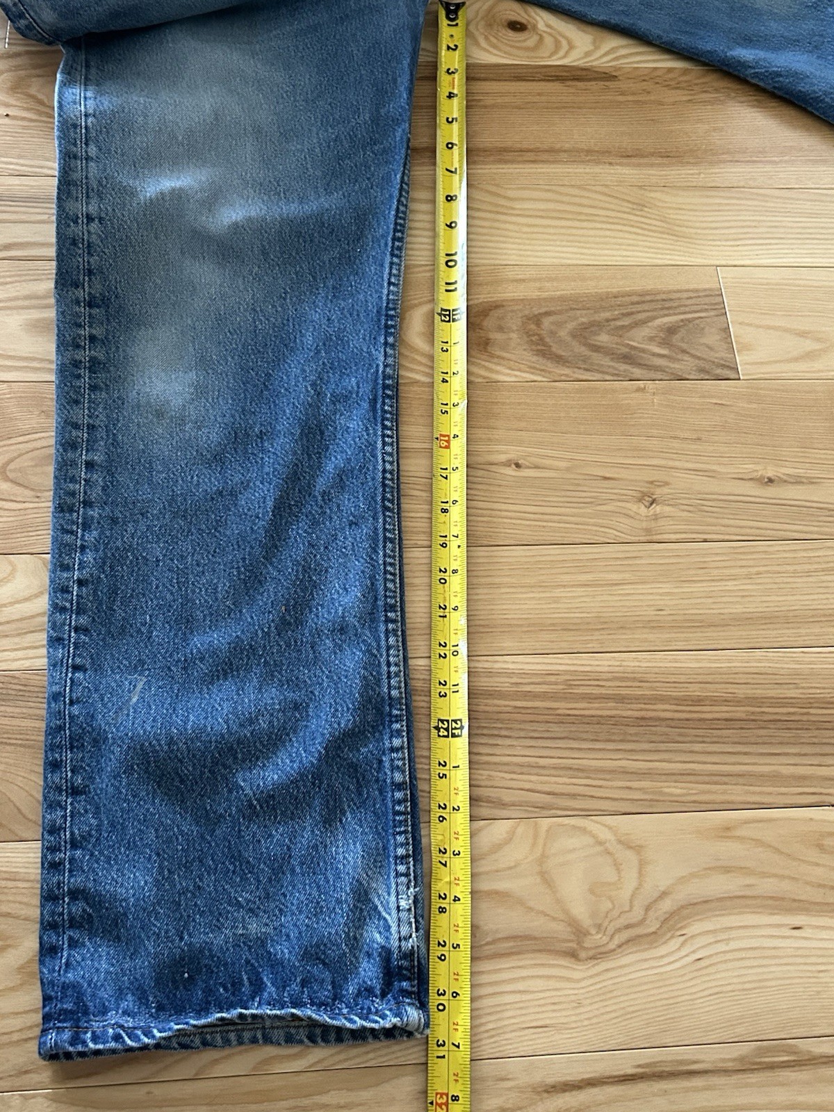 Vintage 80s Levi’s Denim Jeans 501 0118 36×32 (34×31) Made in USA Distressed