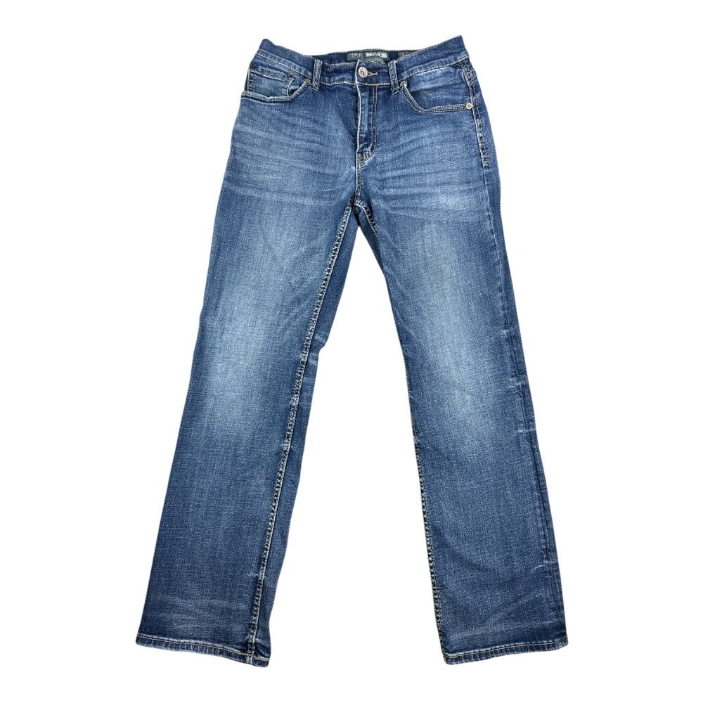 BKE Jake Bootleg Jeans Men 31R Mid Rise Regular Fit Stretch Denim Blue Everyday
