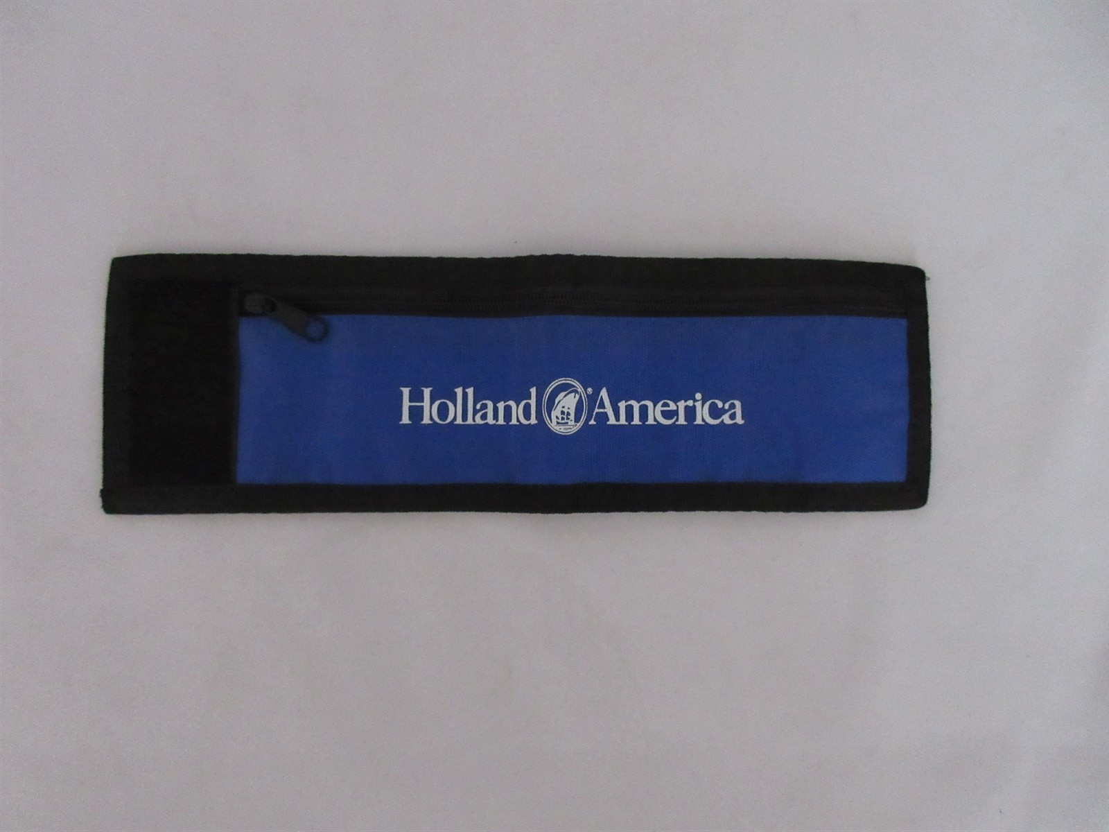 Holland America Pocket Wrist Wallet Travel Pouch Zipper Gym Sports Wrist Belt