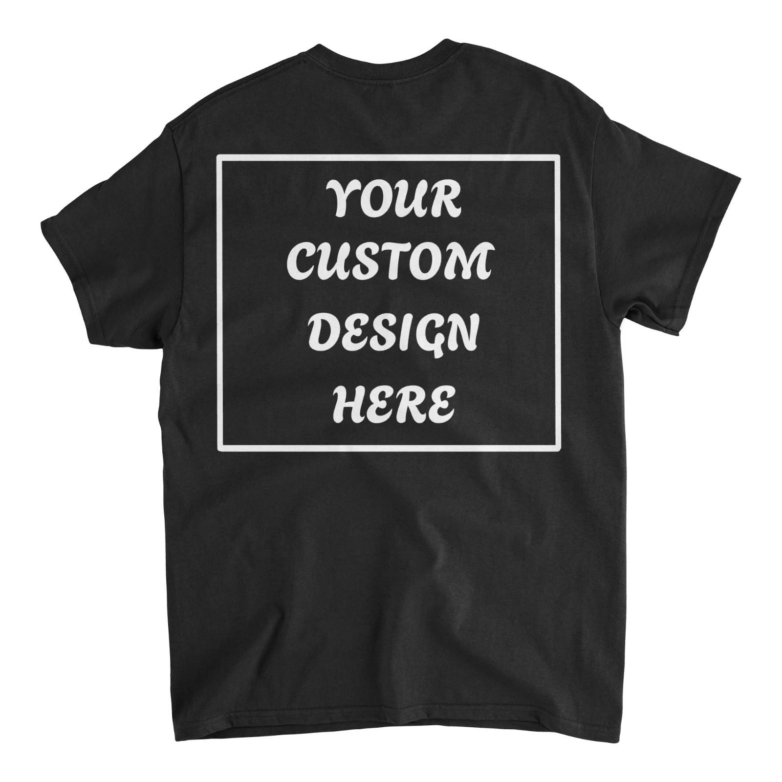 Custom T-Shirt Men’s Design Your Own Front Back Print Personalized Tee