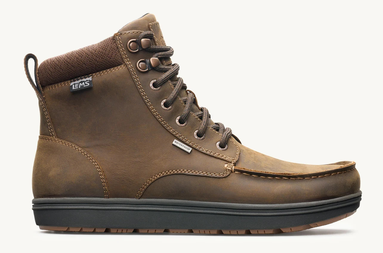 🧡NIB*Lems Boulder Boot Grip Waterproof Men’s Size 10 Full-Grain Oiled Leather🧡