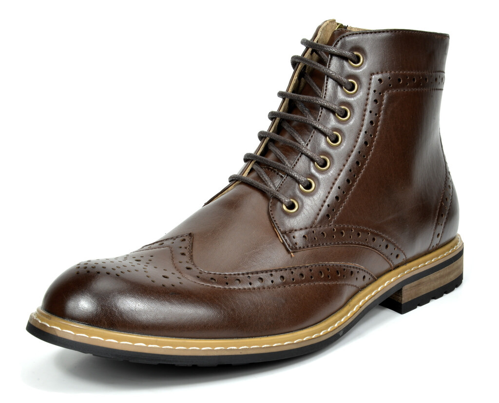 Men’s Motorcycle Leather Chukka Boots Oxford Derby Dress Wedding Shoe