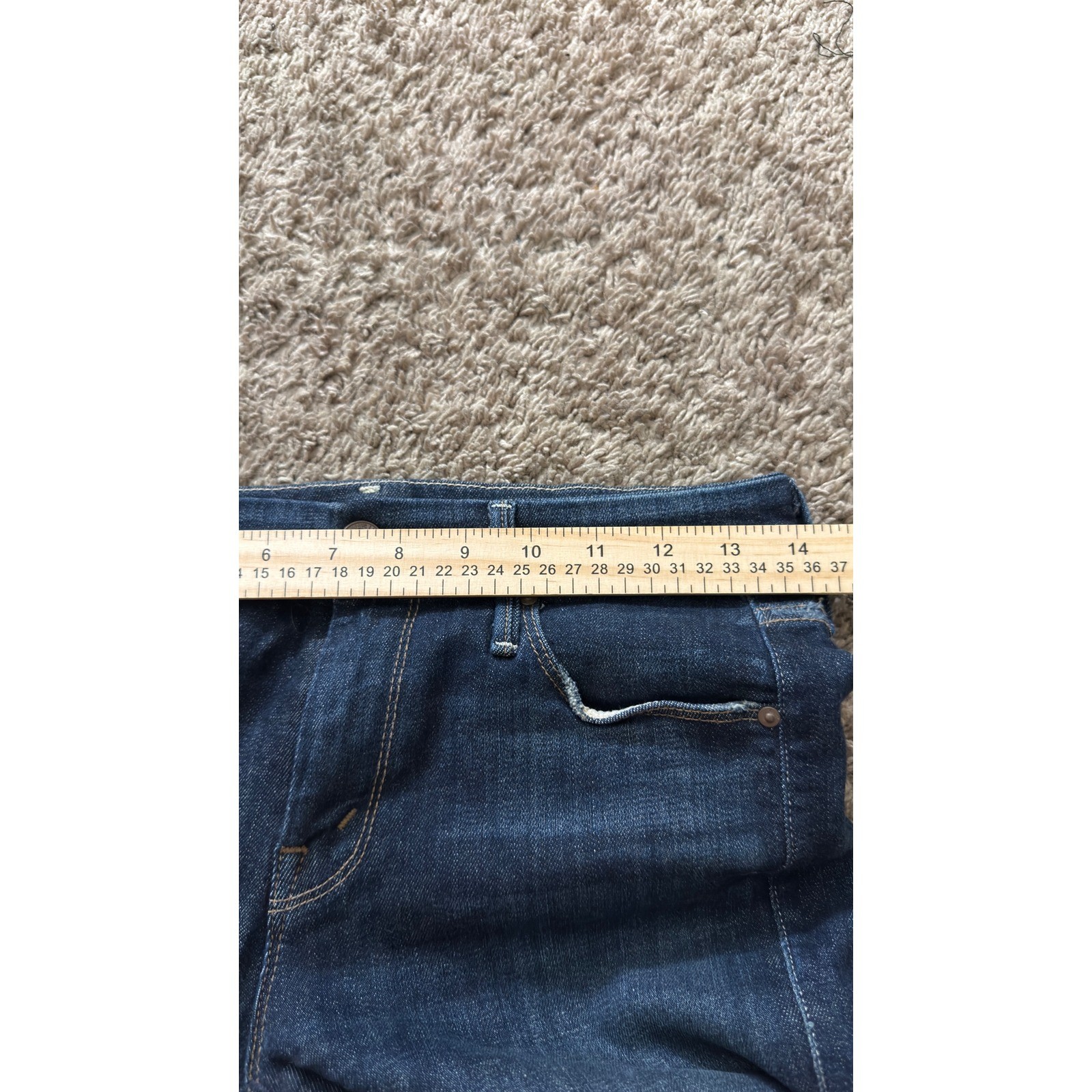 Mother Looker Ankle Fray Partner In Crime Skinny Jeans Distressed Blue 1431-383