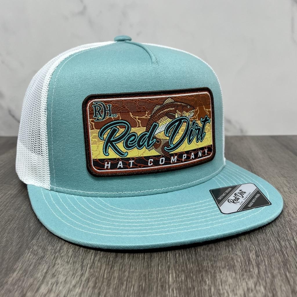 Red Dirt Hat Co Red Fish Patch Western Trucker Mesh Back Adjustable Snapback