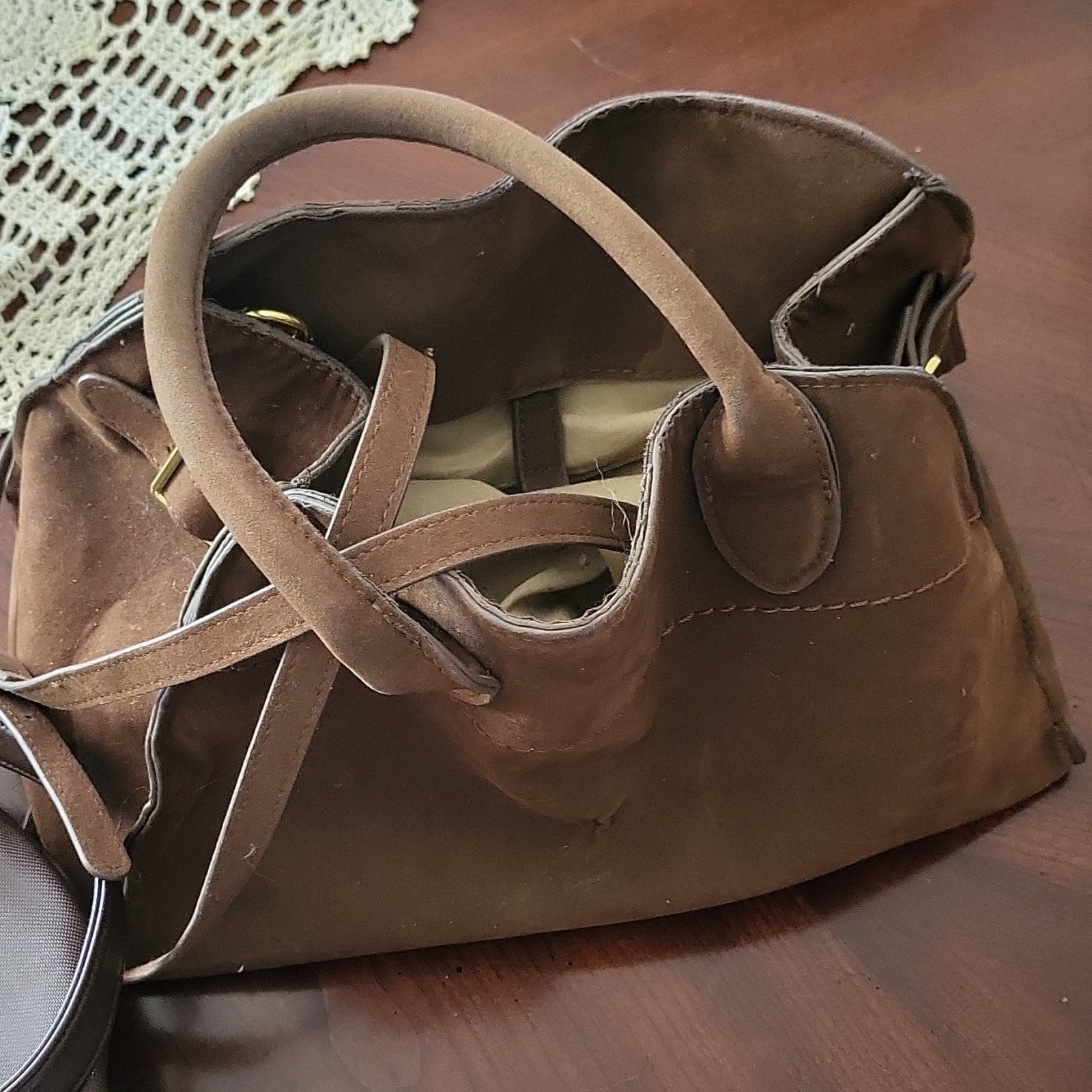 Kenneth Cole Reaction & Franco Sarto Women’s 3 Handbag Lot Brown/Beige