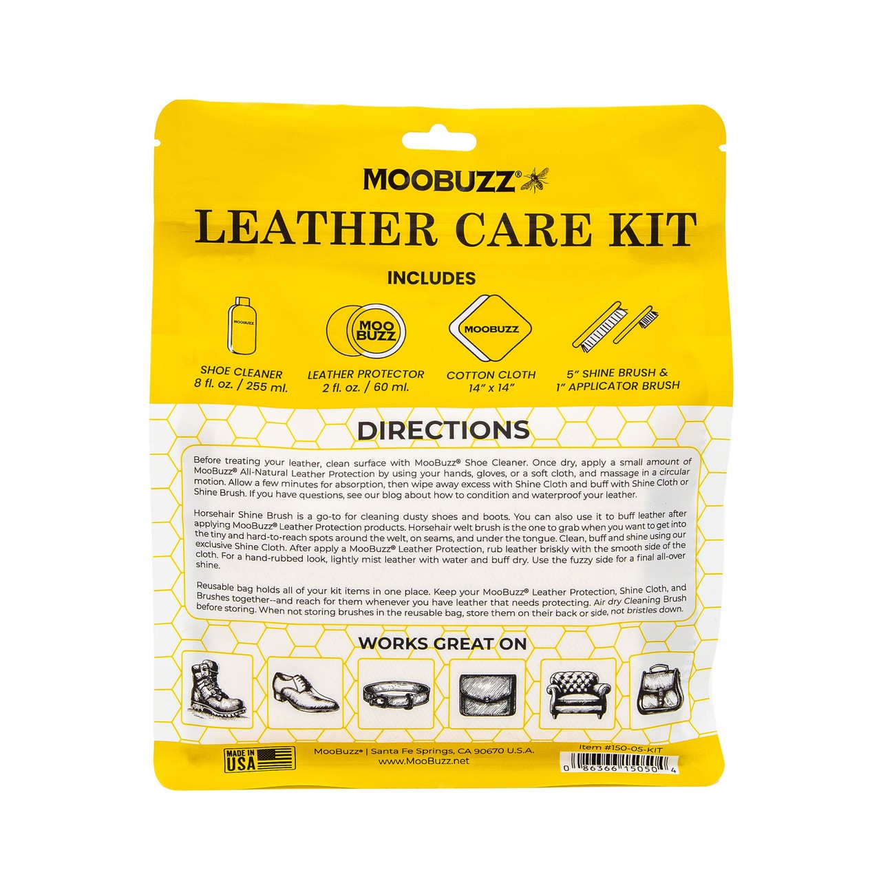 Moo Buzz – Leather Care Kit (5 Piece Kit)