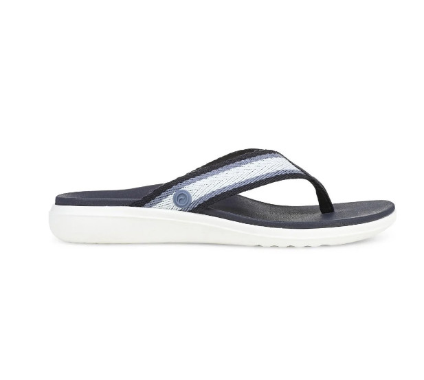 NEW VIONIC Beach Indigo Toe Post Sandal – Navy Blazer Multi, Medium