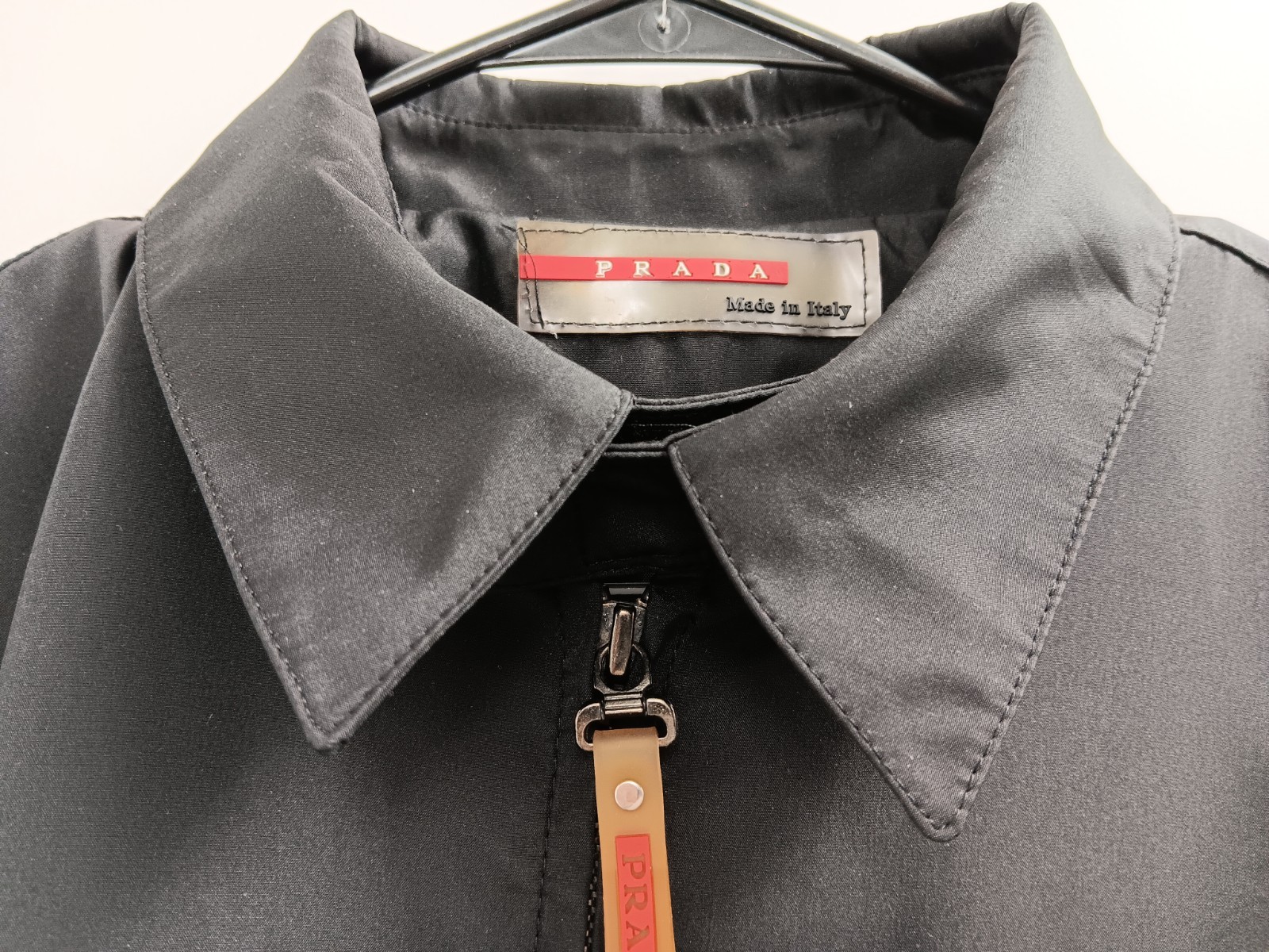 Prada Sport Vintage Polyester Zip Up Jacket Black Women’s Size L/XL