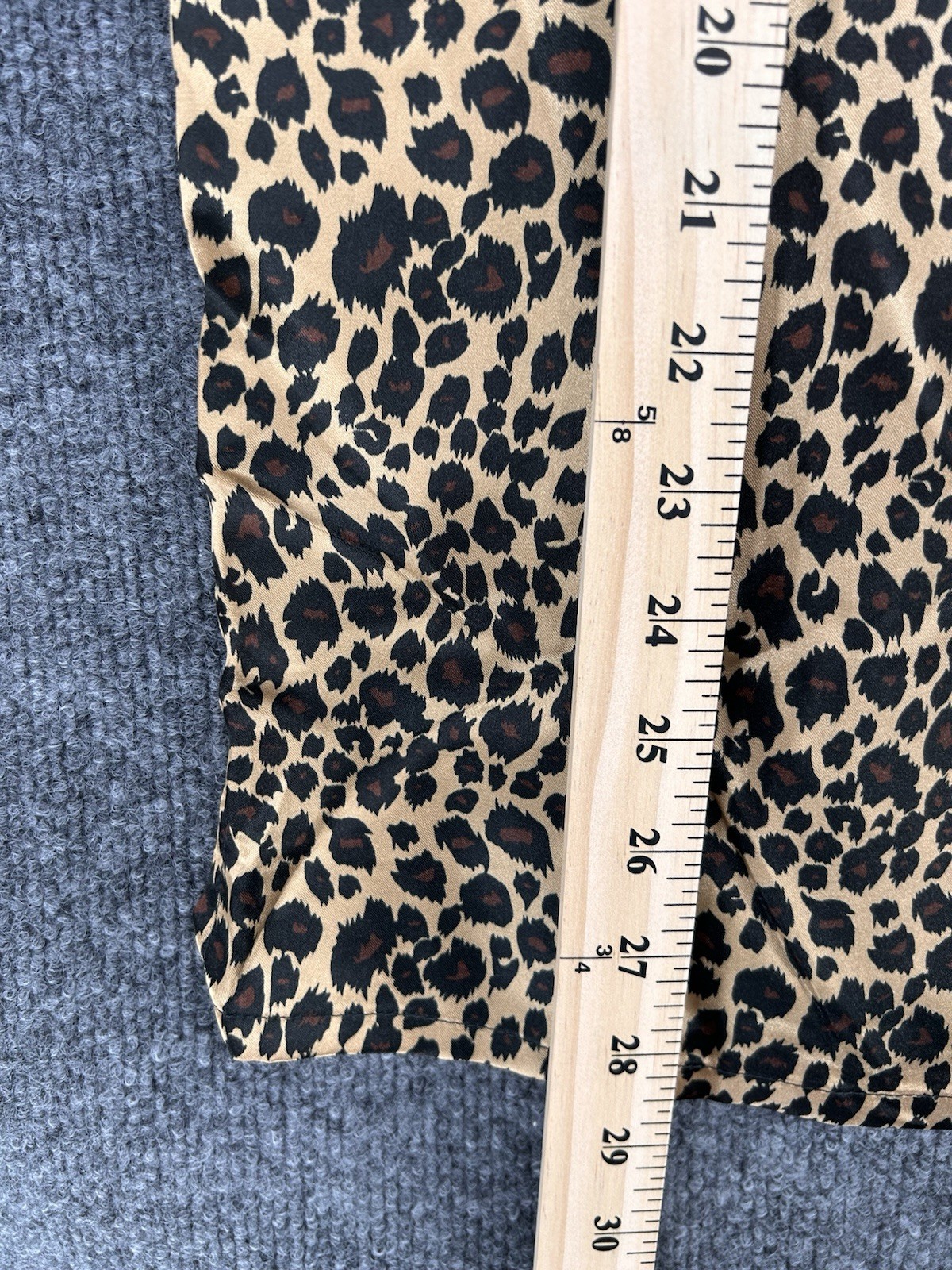 Casual Living Leopard Print Long Sleeve Pajama Set In Bag Womens L Lounge Cozy