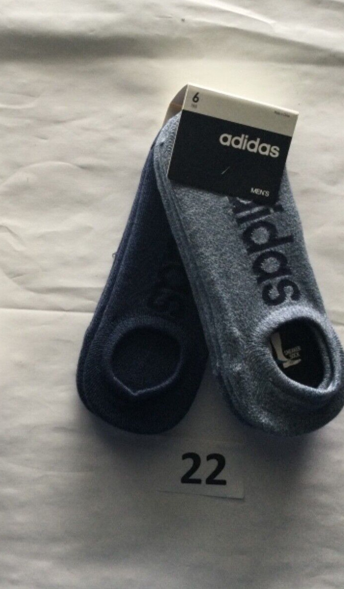 Adidas Low Cut No Show Crew Socks Men New Tags Black Gray White Blue Green