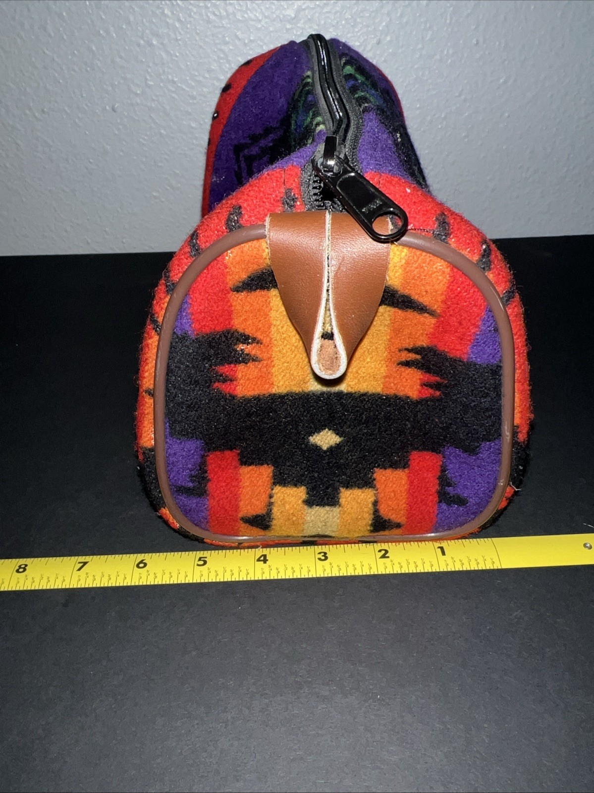Pendleton Travel Dopp Makeup Bag Wool Aztec Southwestern Pouch Colorful Vintage