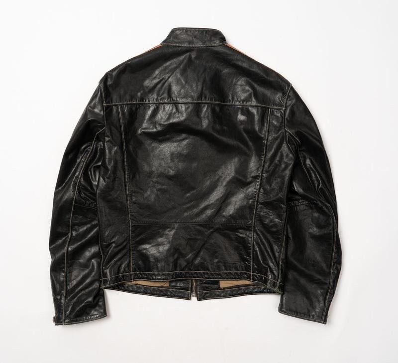 Men Strellson Jacket Black Leather 36 / S / 44
