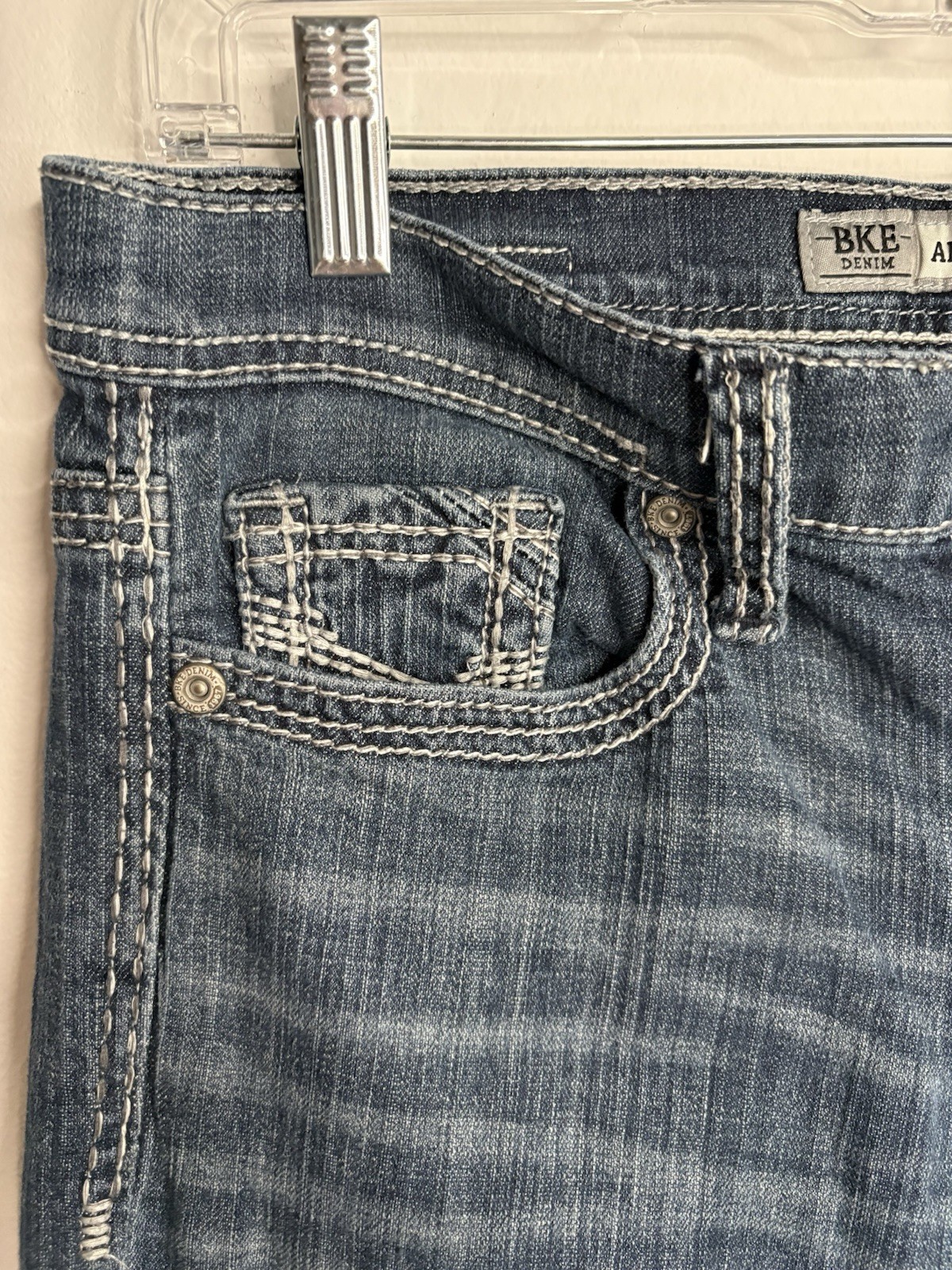 BKE Jeans Aiden Bootcut Dark Wash Mens Size 29S Measures 29×29 Flap Pocket