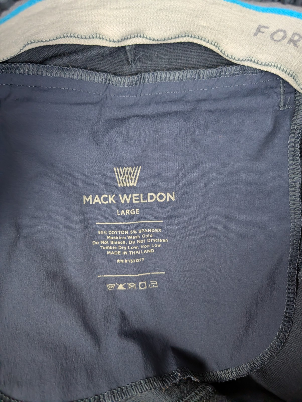 Mack Weldon Ace Jogger Mens Large Blue For Daily Wear Sweatpants Casual Comfort