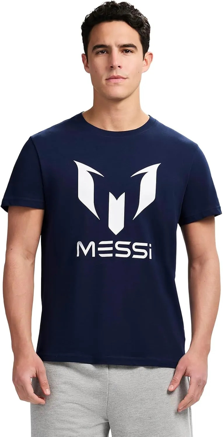 Messi Men’s Wingstar Logo T-Shirt Short Sleeve Graphic Tee Standard Fit