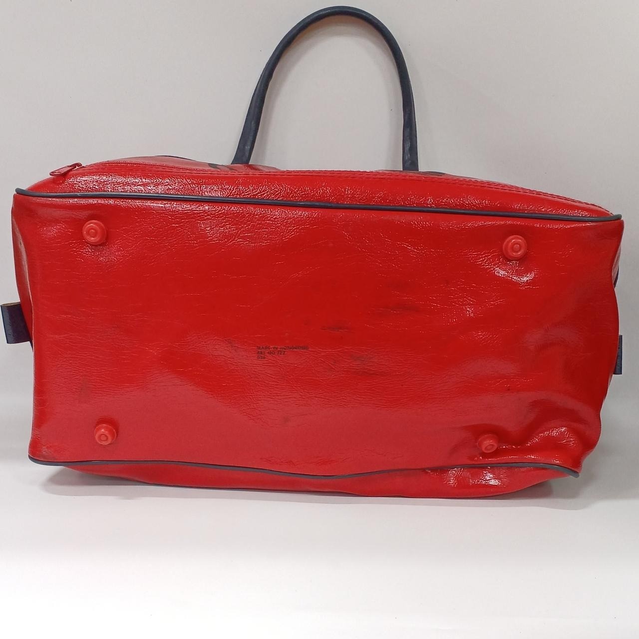 ADIDAS 80s Vintage Sports Bag Red Large 19.7in Vinyl Used