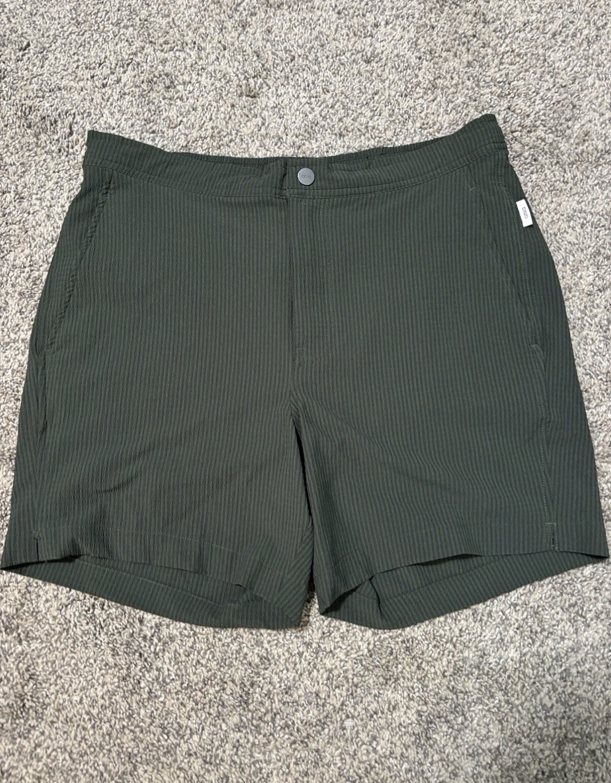 Onia Calder 6E Swim Trunk Size Medium Dark Green Excellent Condition