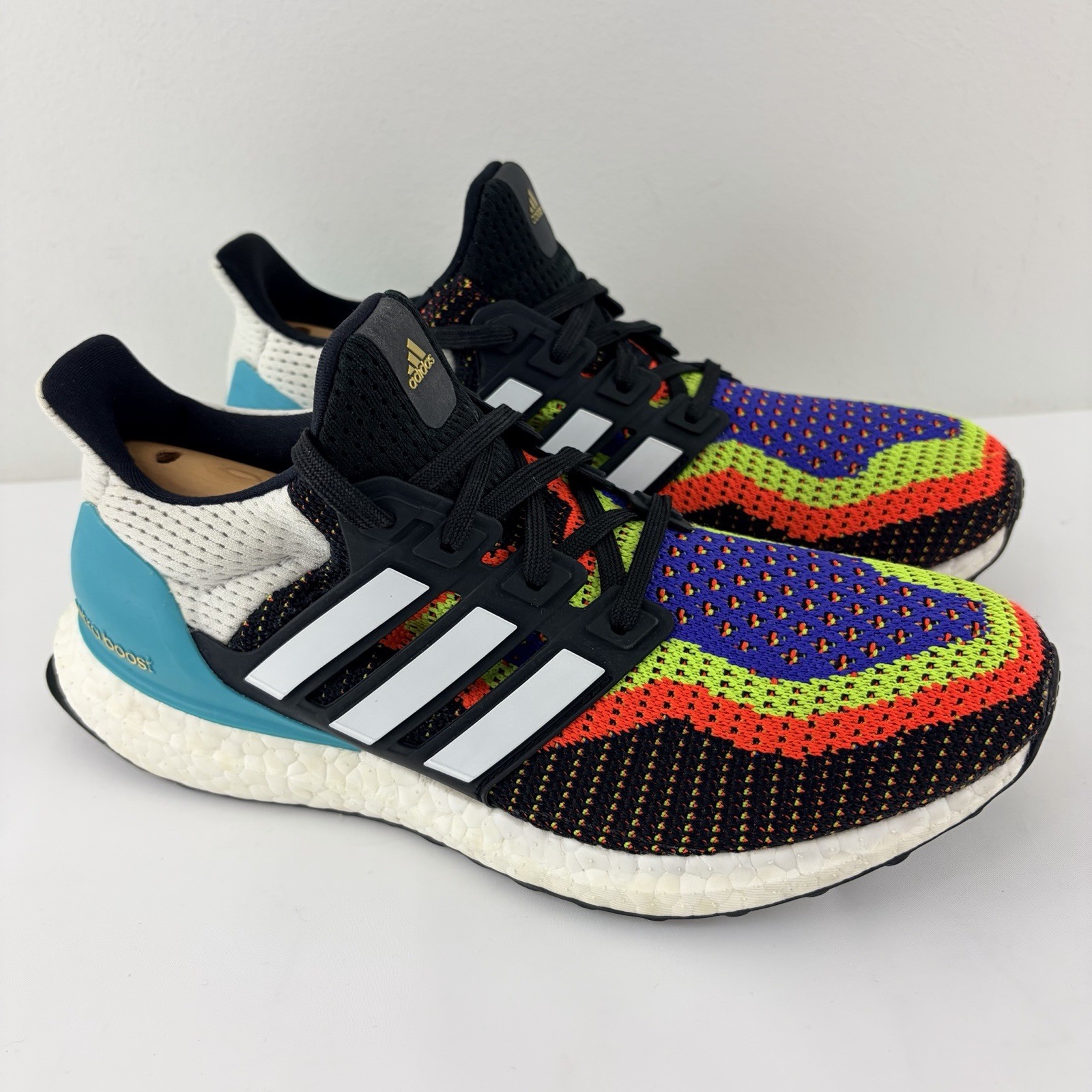 Adidas Women’s UltraBoost Rainbow Knit Running Shoes Black Size 7 US EU 38 2/3