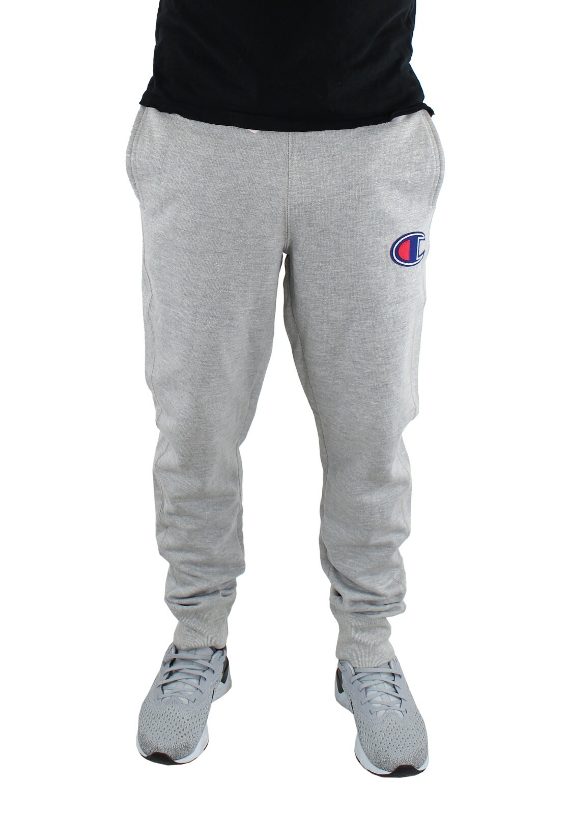 Champion Men’s Joggers Activewear Pants Ribbed Cuff Ankle Sweatpants Pockets