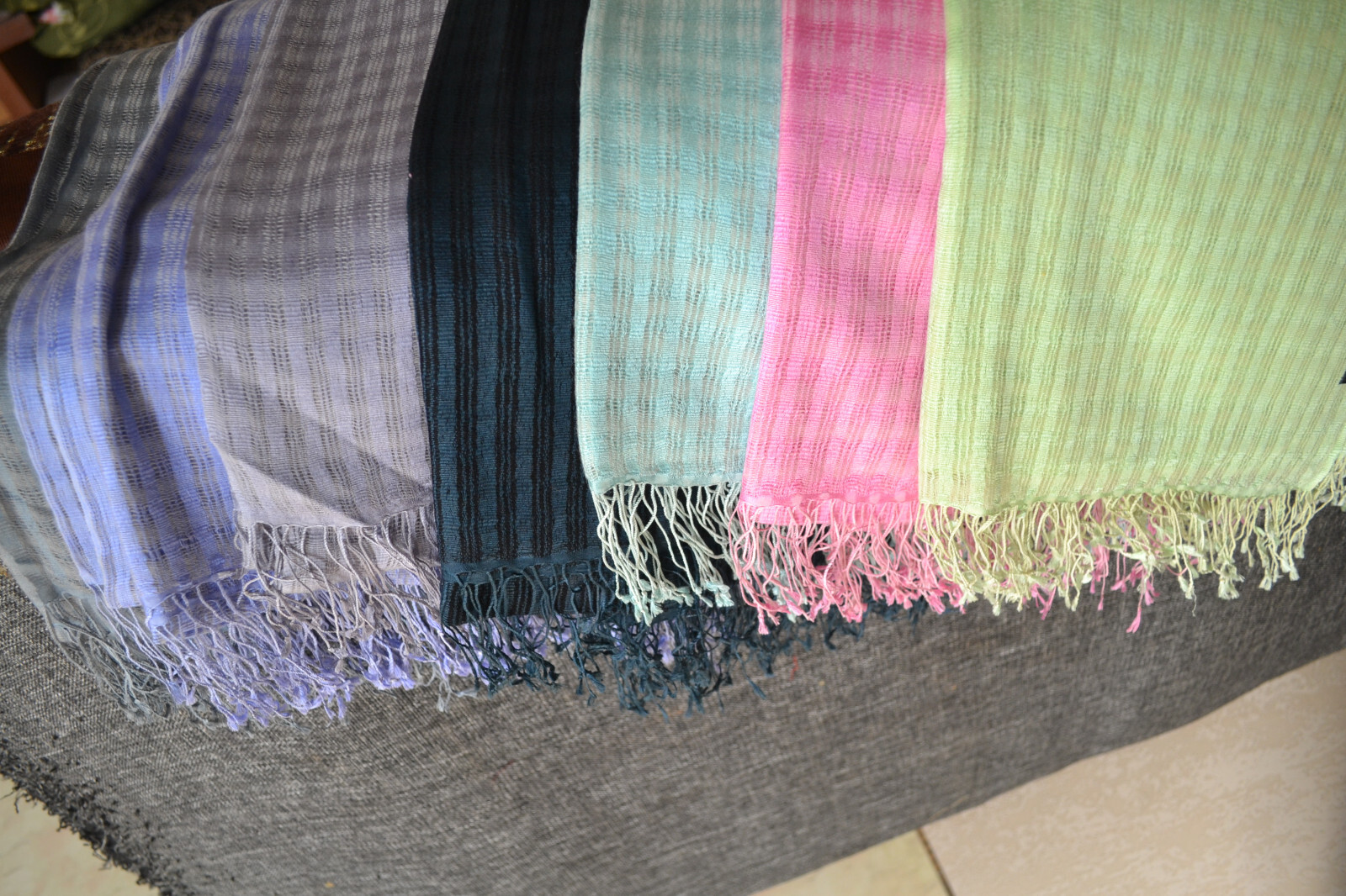 Self Designe rGENUINE Pashmina SILK Cashmere SHAWL 100 X 200 : Color Choice