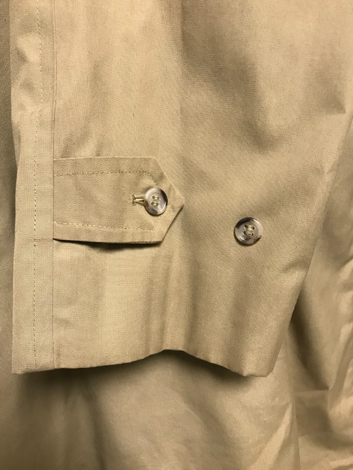 Maincoat London Fog Men’s 44 Long Beige Claeth Cloth Coat Removable Lining