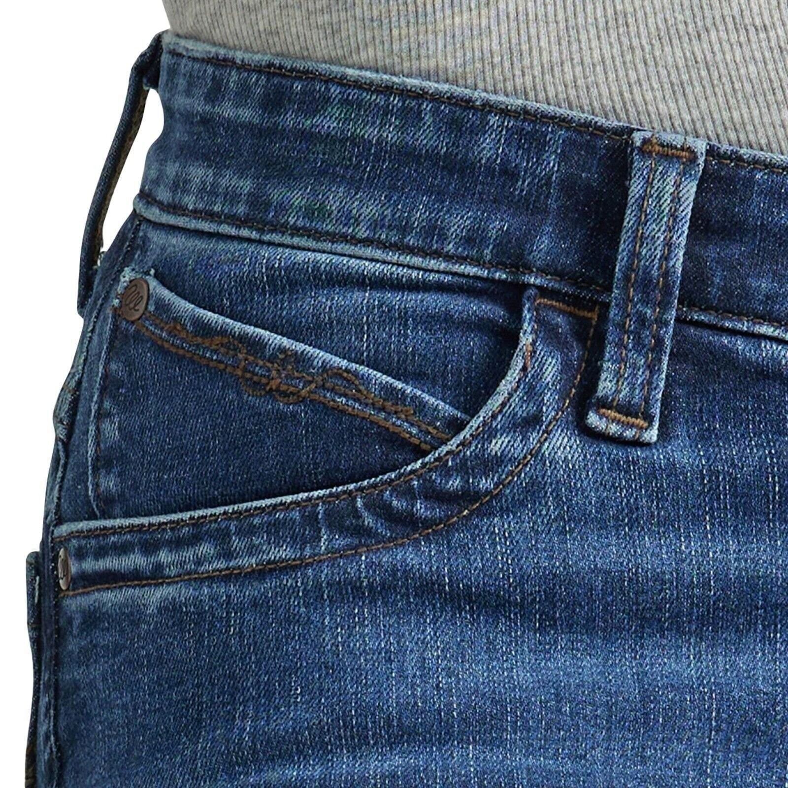 Wrangler Ladies Ultimate Riding Jean Willow Mid-Rise Trouser Comfort Parker New