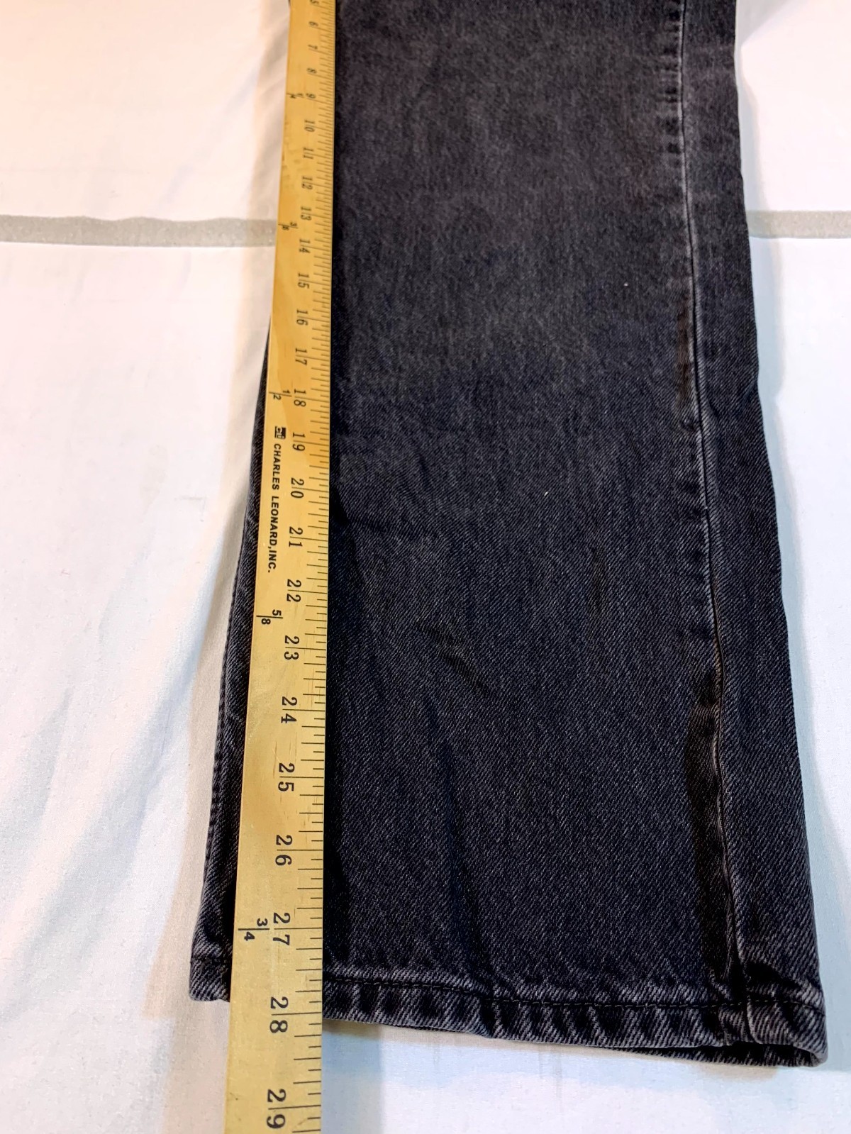 Levi’s 565 97 Loose Fit Straight Leg Jeans Mens 32×30 Gray Denim Logo Mid Rise