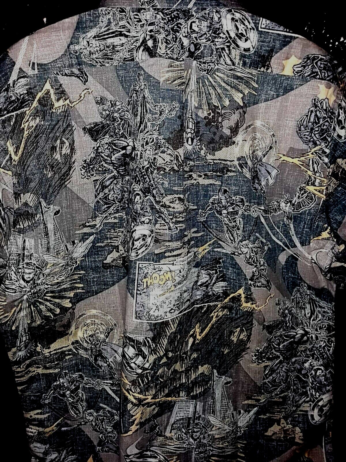 Reyn Spooner Men’s MARVEL AVENGERS AS CLSC BT Full Button Slate Shirts