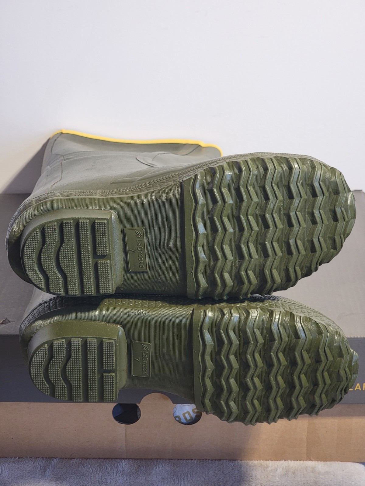 LACROSSE INSULATED 2-BUCKLE 18″ OD GREEN UTILITY BOOTS 267040 -SIZE 7 NEW IN BOX