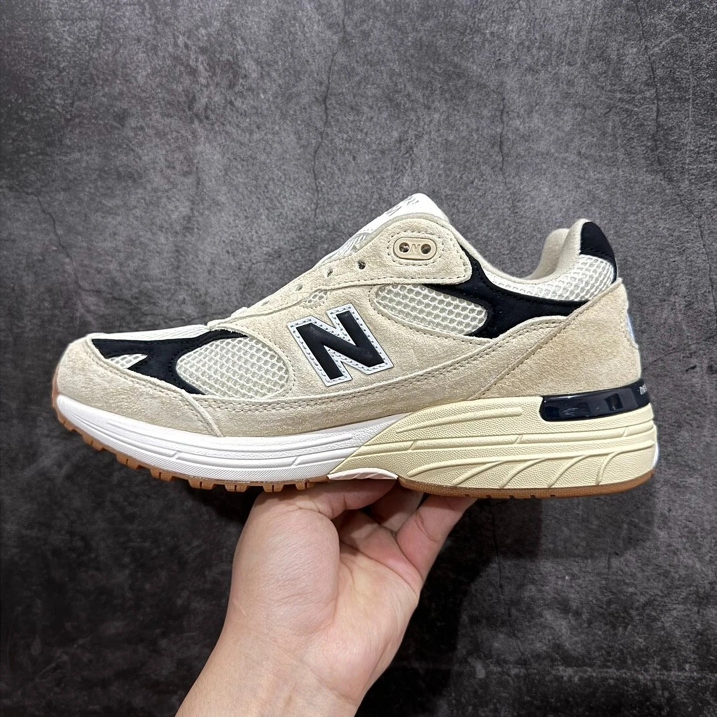 Teddy Santis x New Balance 993 Sea Salt Black Mens Classic Running Shoe