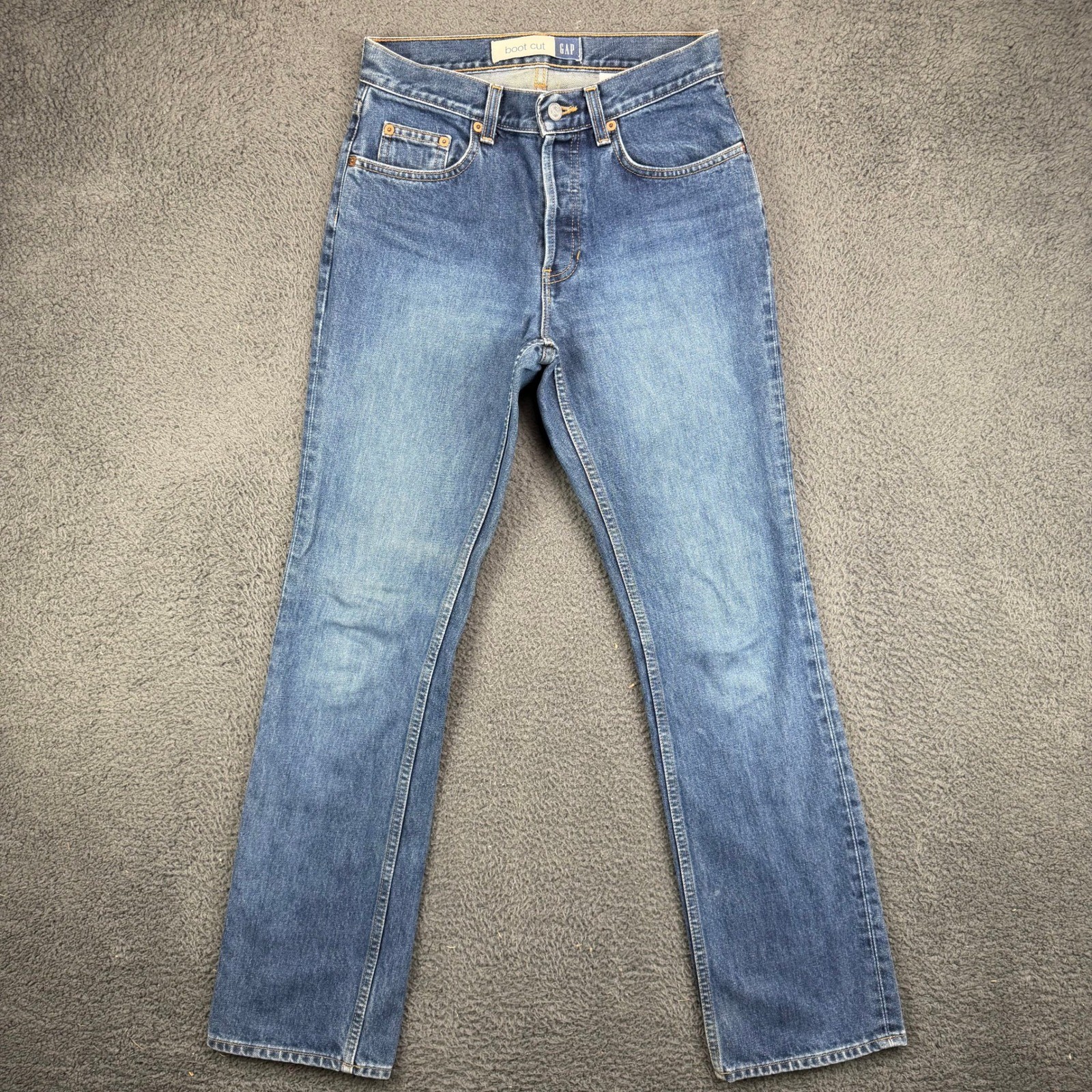 Gap Vintage 2000s Women 4 Regular Bootcut Jeans Blue Denim Made in USA Cotton