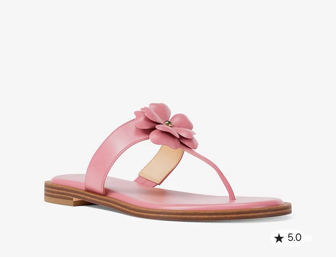 Michael Kors Callie Thong Sandal Carnation Size 7M New In Box Pink