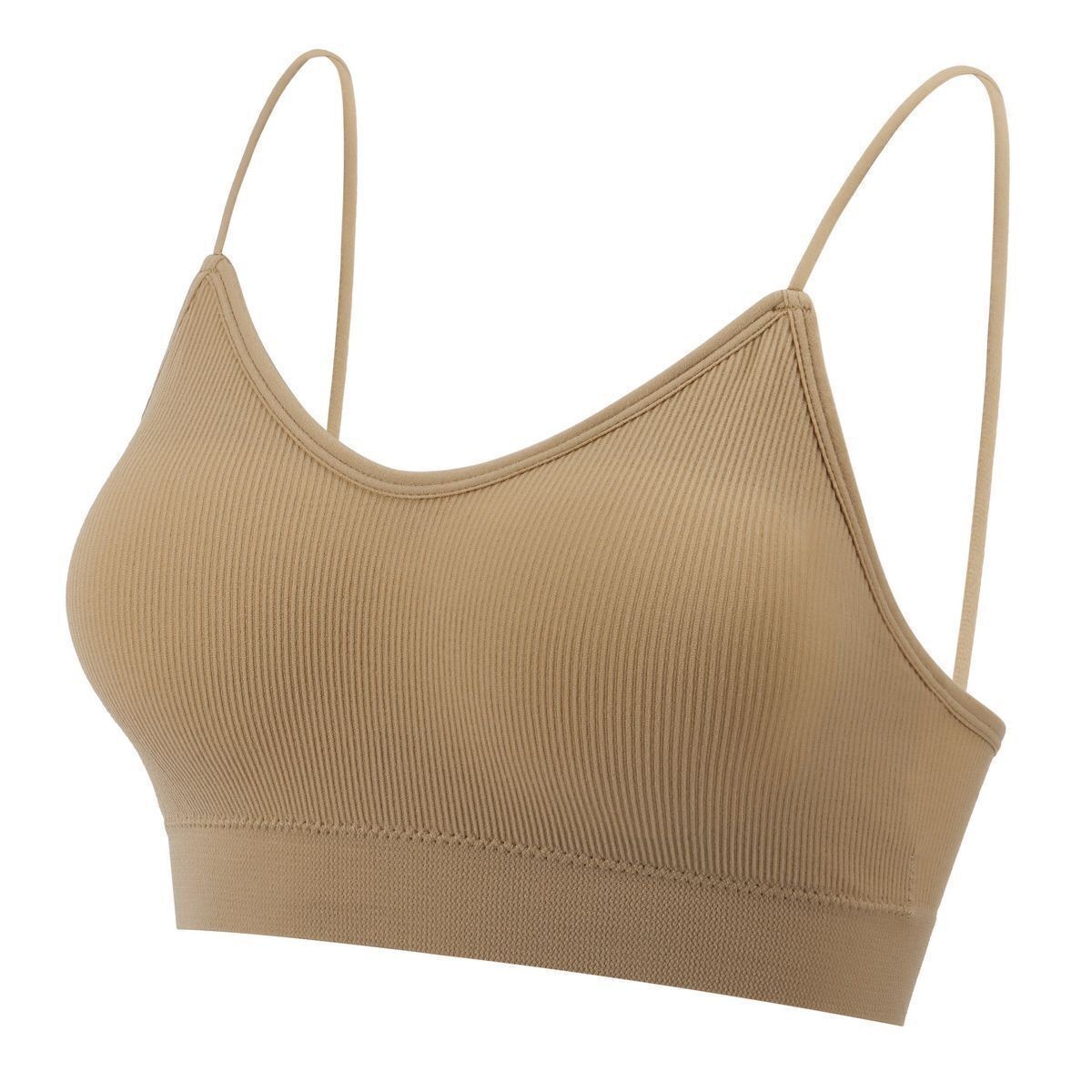 Womens Seamless Low Back Bralette Bra Solid Colors Stretchy Crop Top M-XL Hot