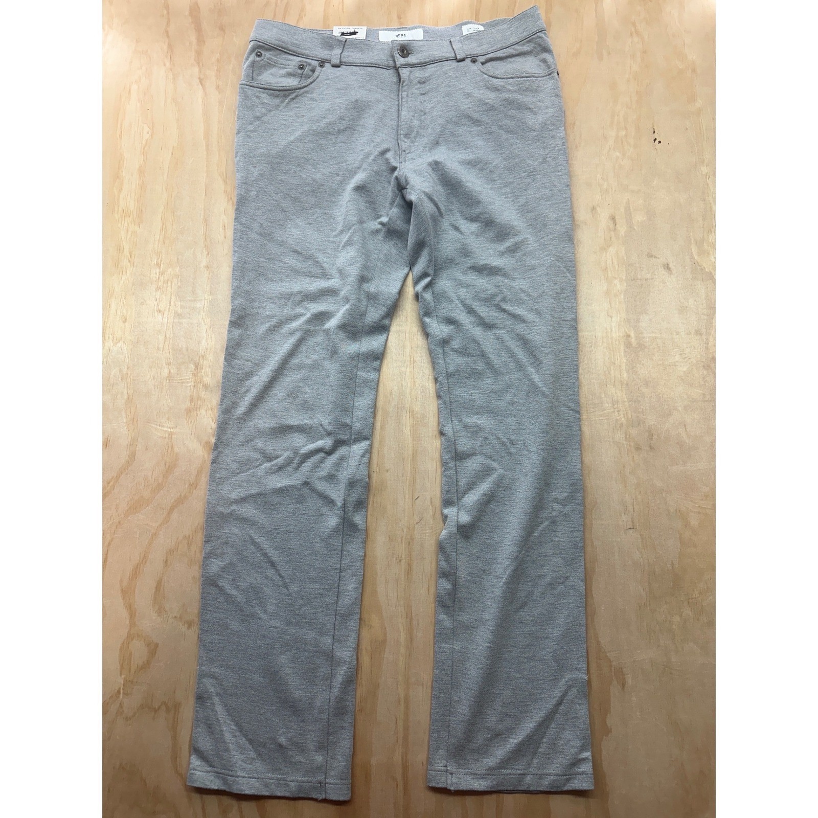 Brax Feel Good Chuck Modern Fit Grey Ceramica Pants Mens 34/32 85-5104/03 NWT